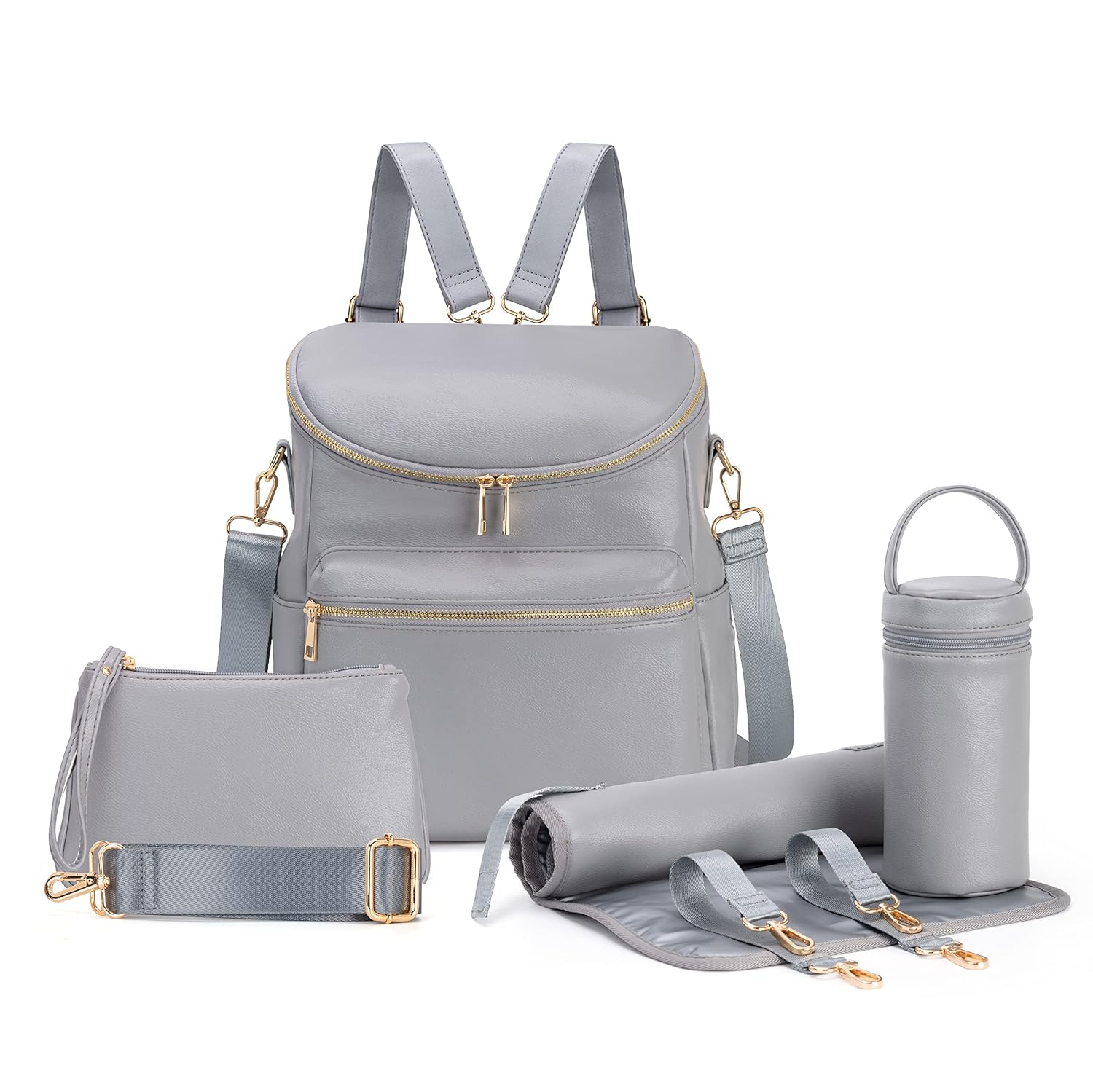 Minsong Diaper Bag Backpack for Stylish Parents on the Go