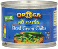 Diced Green Chiles by Ortega - Fire-Roasted Flavor for Meals