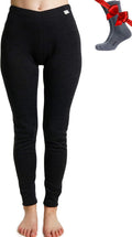 Merino Wool Base Layer Women Pants Midweight - Warm, Soft Layers