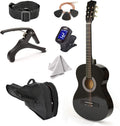 30 Left Handed Wood Guitar for Kids with Case and Accessories