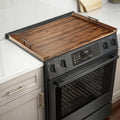 Acacia Stove Top Covers for Electric and Gas Stovetops - Walnut