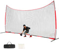 Barricade Backstop Net 20x10 ft for Ball Sports - Portable Practice