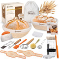 SORON Sourdough Starter Kit Banneton Baskets & Starter Jar - Complete