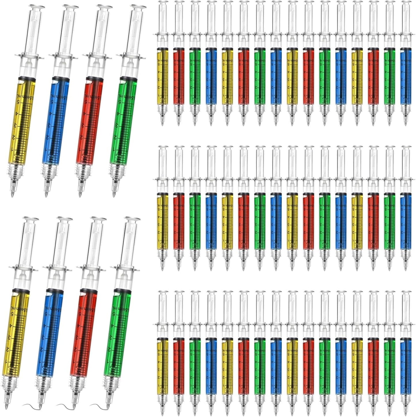 200 Pcs Syringe Pens Bulk for Fun Nurse Gifts and Supplies