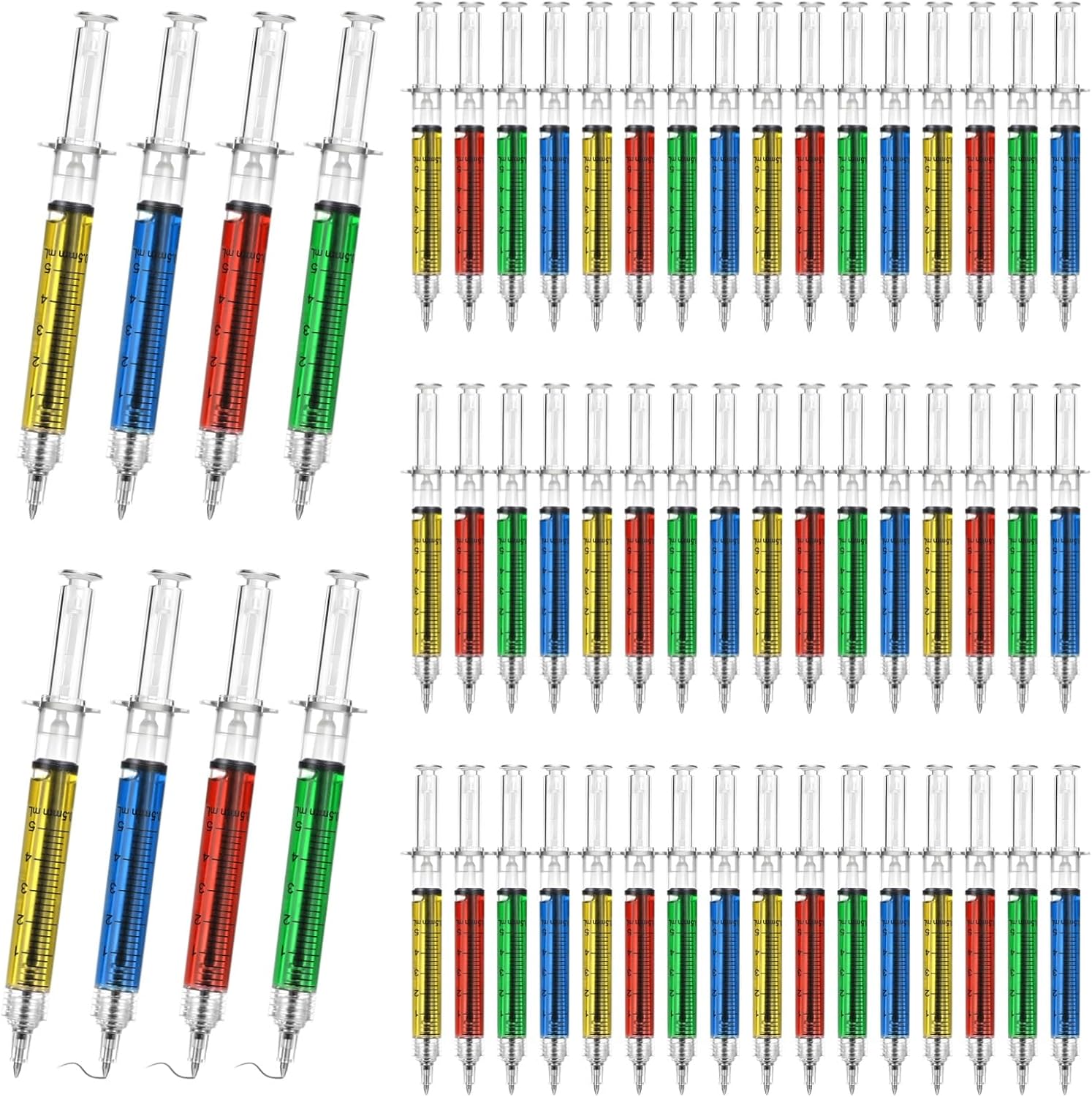 200 Pcs Syringe Pens Bulk for Fun Nurse Gifts and Supplies