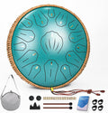 Steel Tongue Drum 13 in 15-Note Tongue Drum - Rich C Major Tone