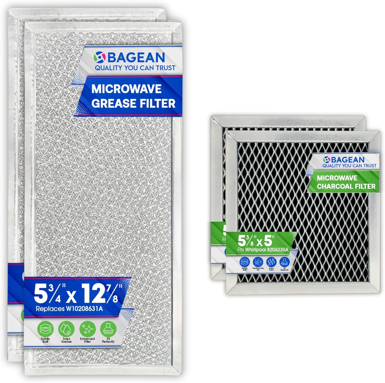 Whirlpool Microwave Filter Combo Pack - Freshens Air!