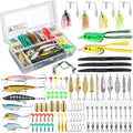 Fishing Lures Tackle Kit 102Pcs - Complete Starter Set for Freshwater