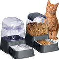 Automatic Pet Feeder Set with Stainless Steel Bowls for Dogs and Cats