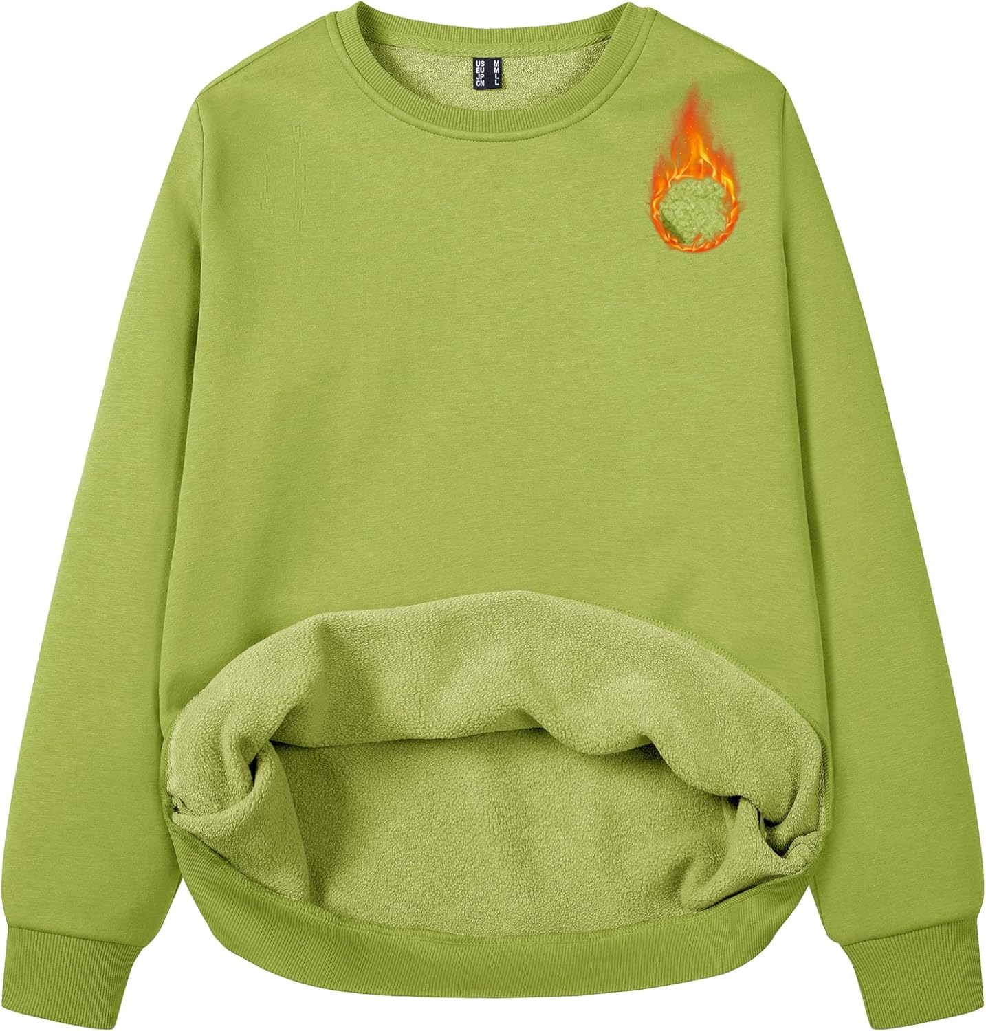 MAGCOMSEN Women's Fleece Lined Sweatshirt for Cozy Comfort
