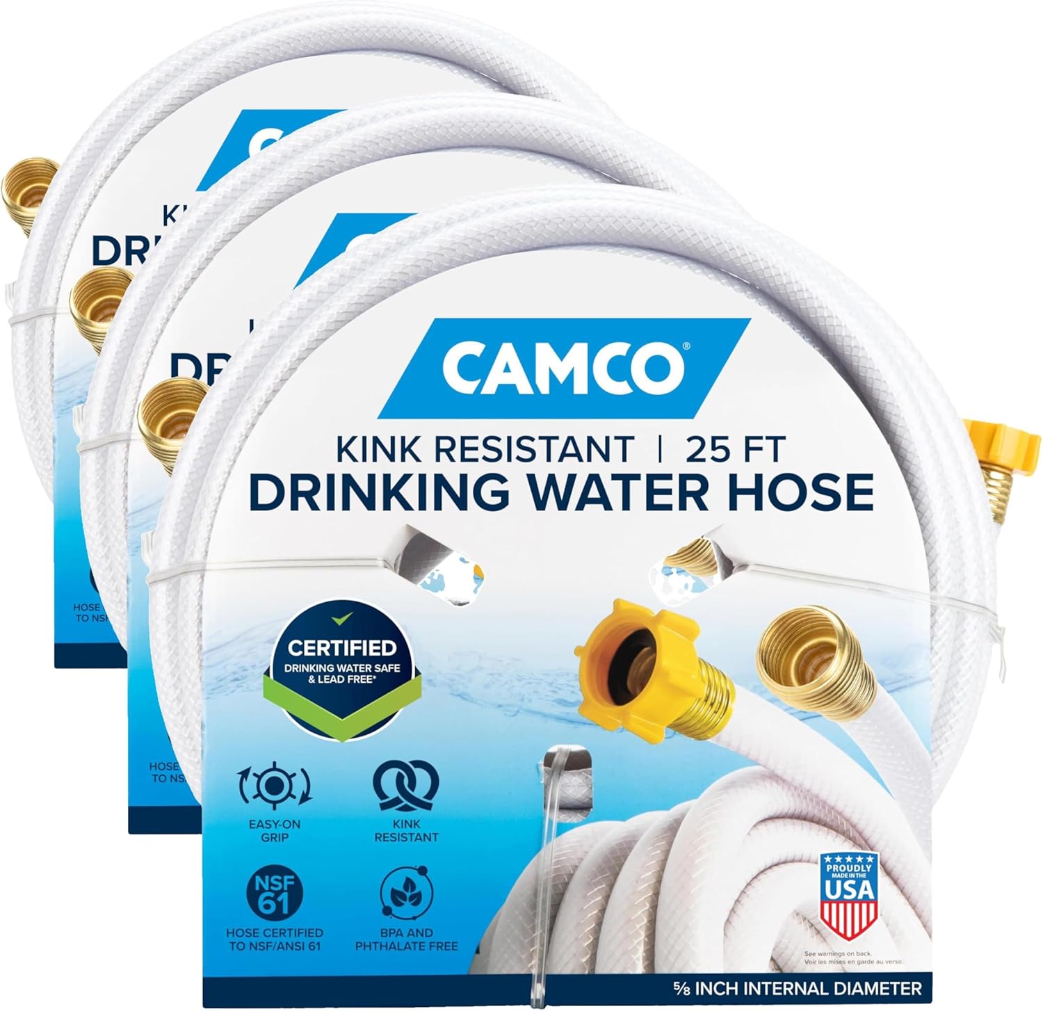 Camco TastePURE RV Drinking Water Hose - Lead/BPA Free 25ft