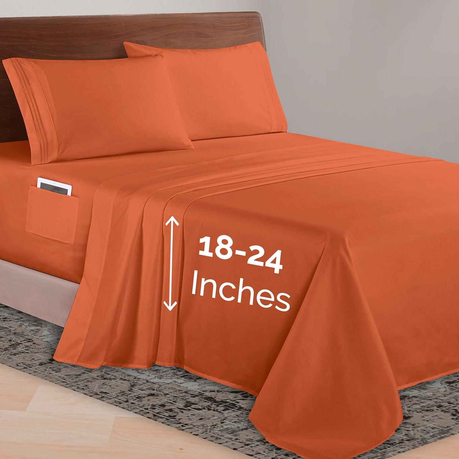 Elegant Comfort Luxurious 1500 Premium Microfiber Sheet Set