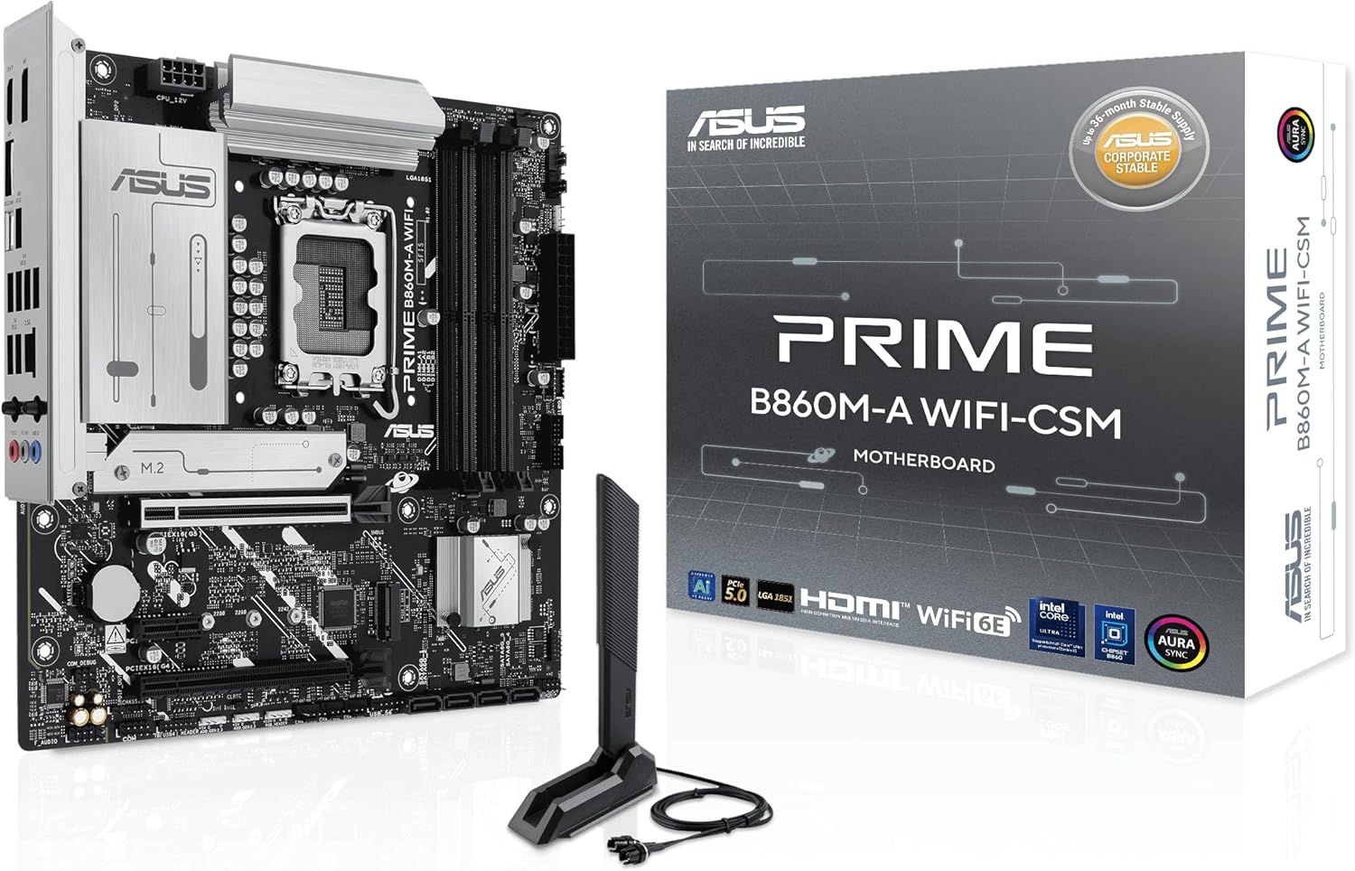 ASUS Prime B860M-A WiFi-CSM: Optimal Performance with DDR5
