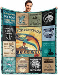 Fishing Gifts for Men Fisherman Blanket 50in x 60in - Cozy Travel