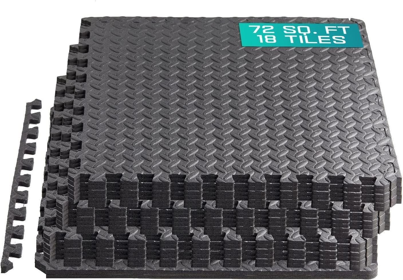 Yes4All Puzzle Exercise Mat for Home Gym - EVA Foam Tiles