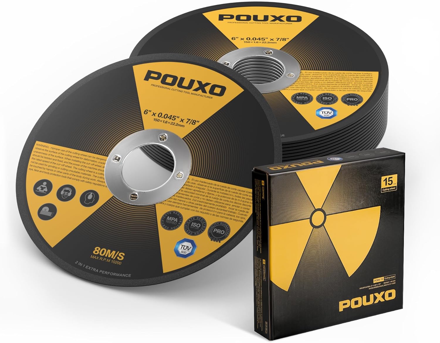 POUXO 6 Metal Cutting Wheels - Long Lasting Precision