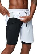 Men's 2 in 1 Running Shorts with Phone Pocket - Quick Dry Fit