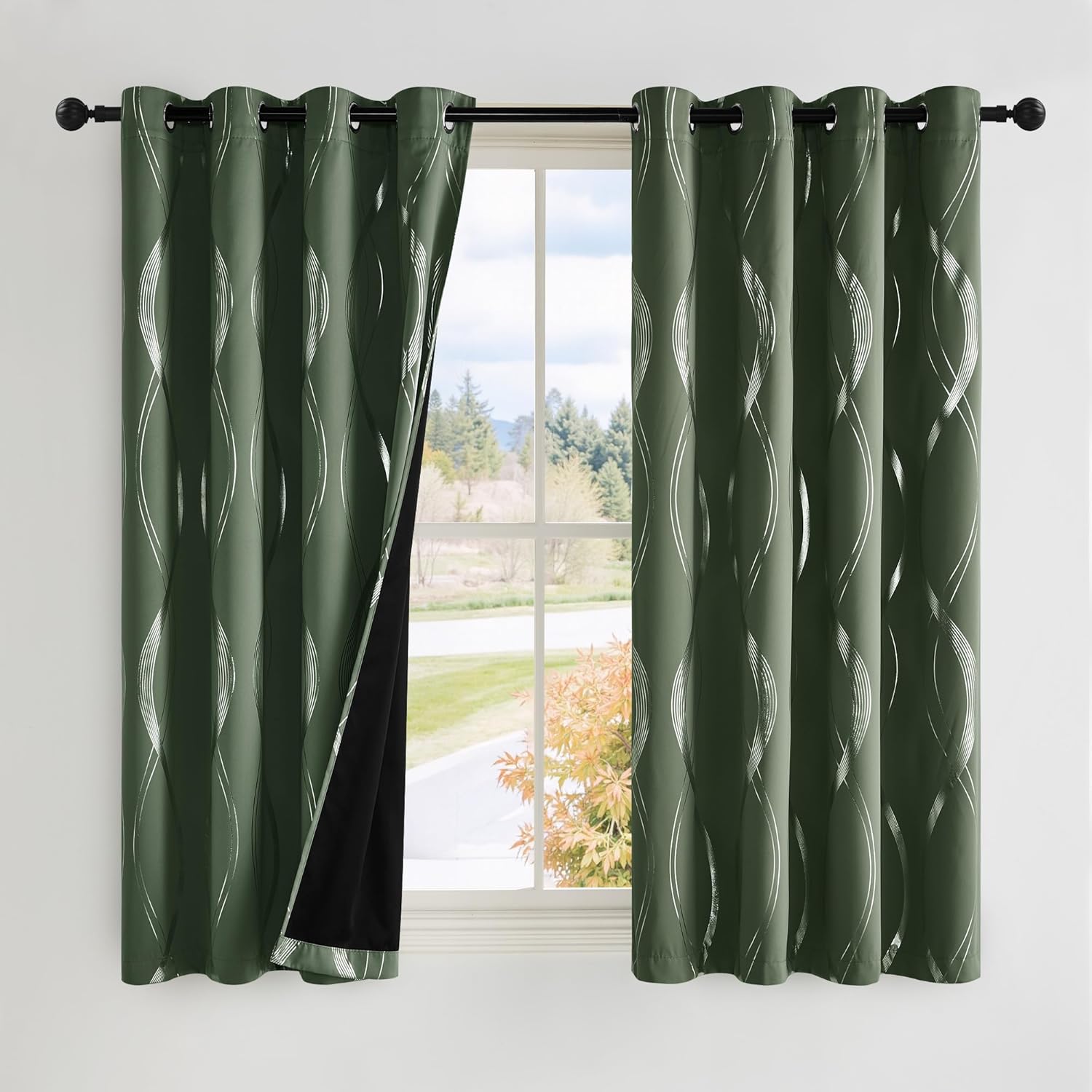 NICETOWN 100% Blackout Curtains for Complete Light Control