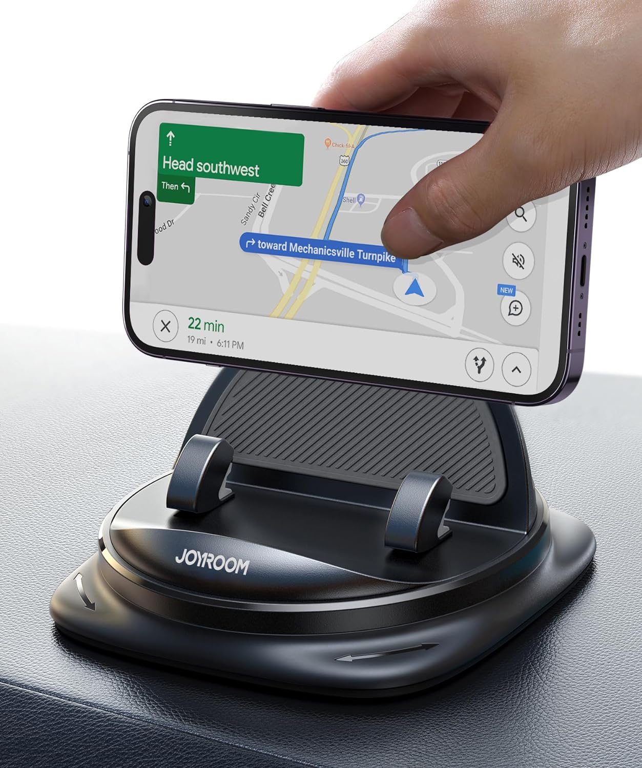 360 Rotatable Car Phone Holder - Securely Mount Any Smartphone