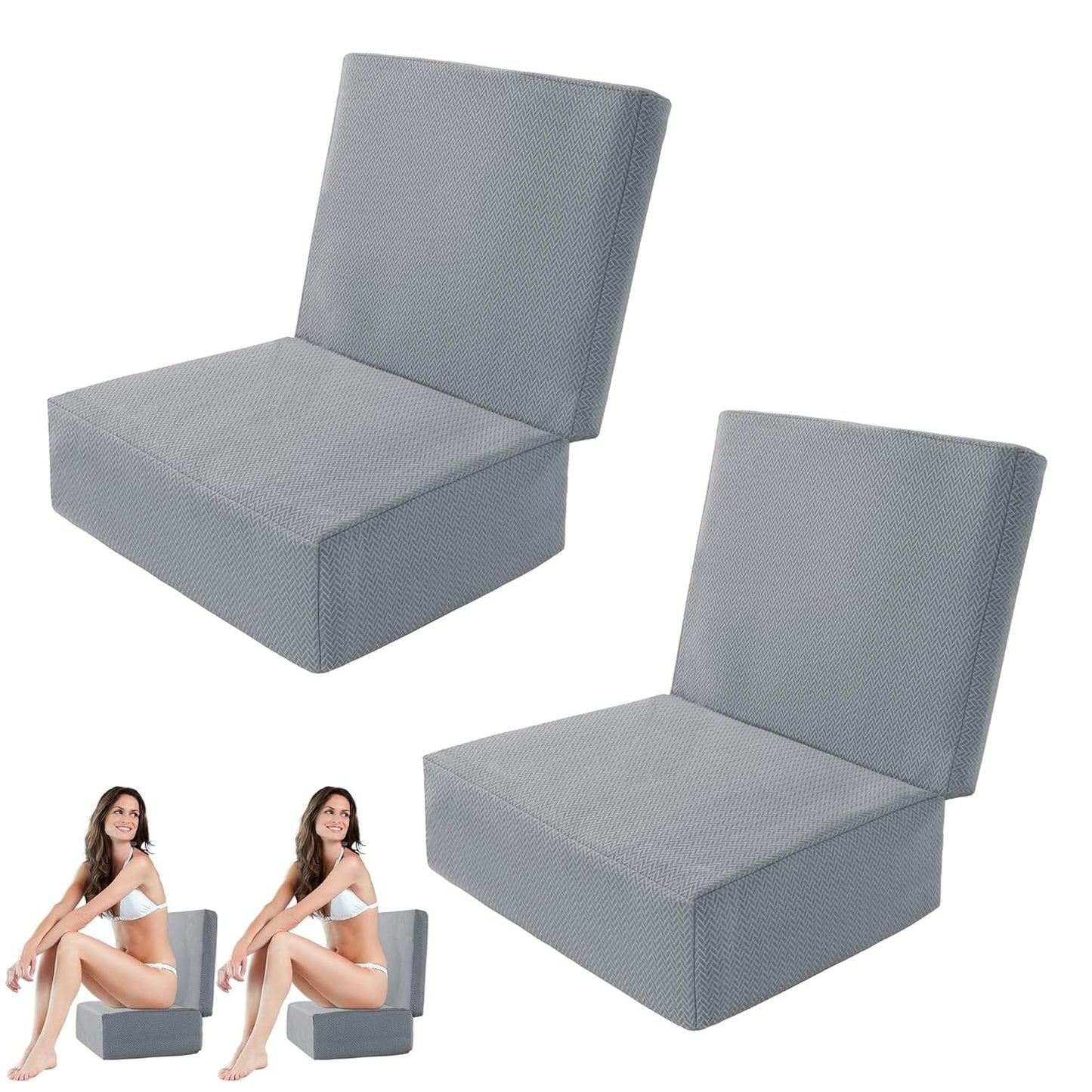 MABOZOO Foldable Hot Tub Booster Seat with Adjustable Heights