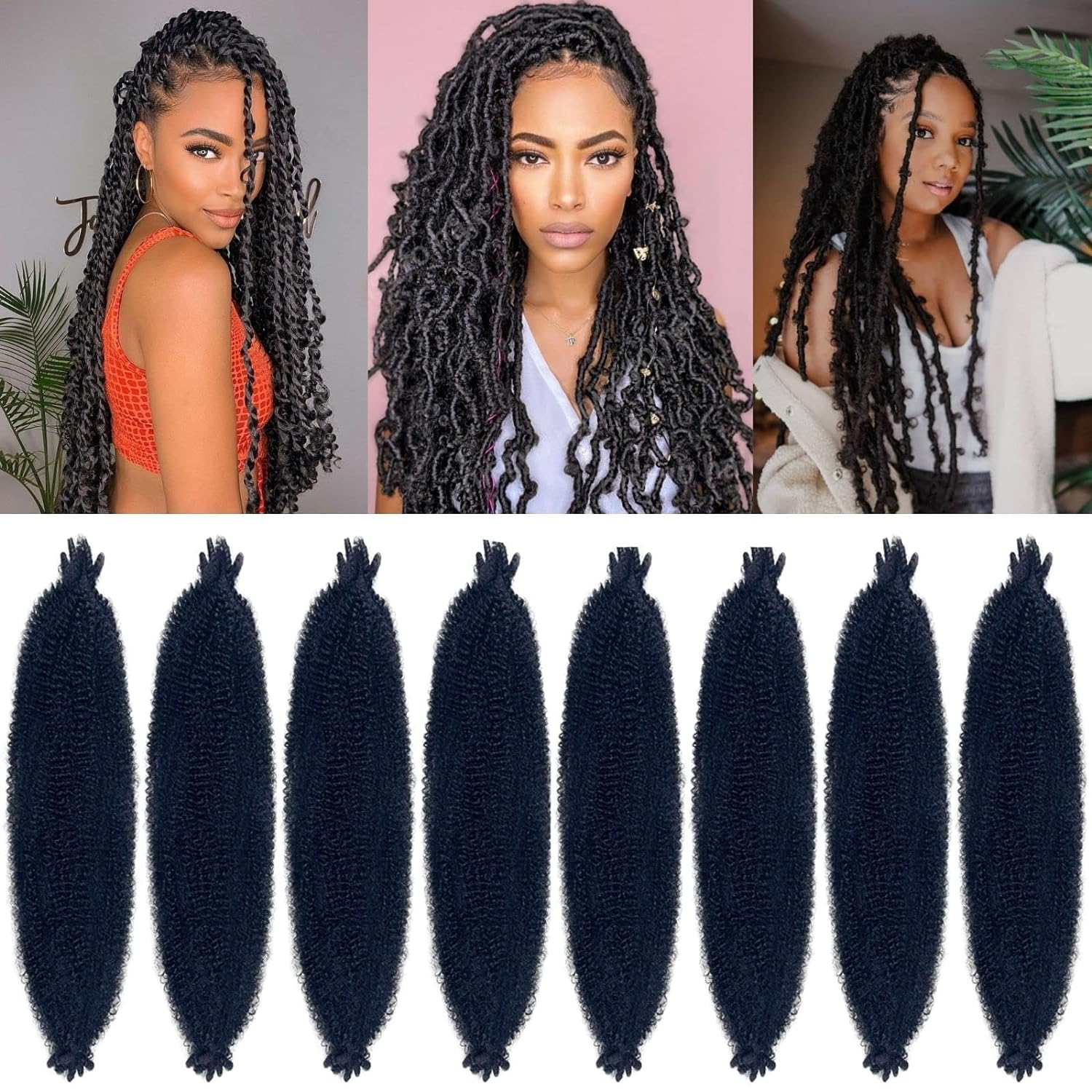 Springy Afro Twist Hair 36 Inch 8 Packs for Stunning Styles