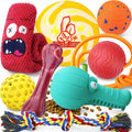 Heavy Duty Various Dog Chew Toys for Aggressive Chewers - 9 Pack