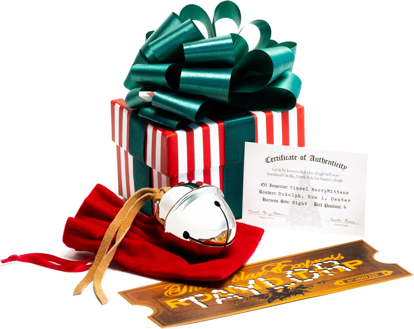 Polar Exp Sleigh Bell Gift Set with Personalized Ticket Option