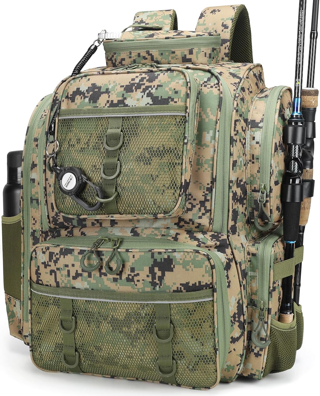 Fishing Backpack with Rod Holders - Large 42L Tackle Bag