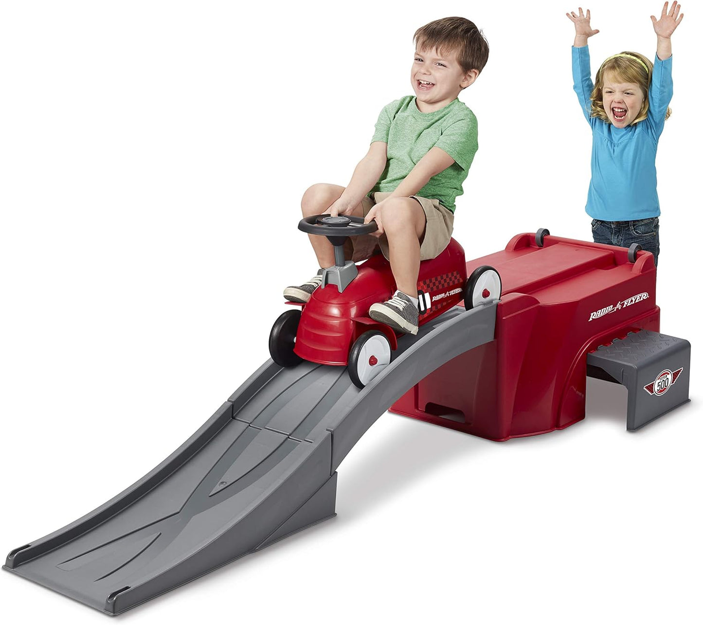 Radio Flyer Ride On Kids Toy Car with Ramp for Thrilling Fun