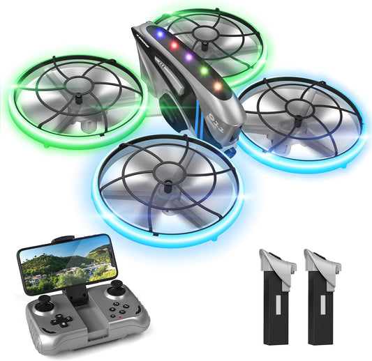 HASAKEE RC Drone: HD Camera, LED Light, Durable - Perfect for Beginners