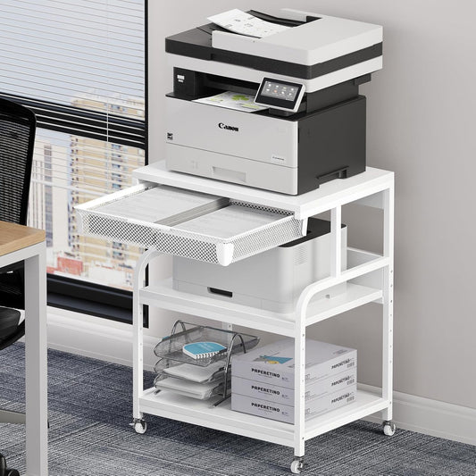 EasyCom XL Printer Stand: Extra Large, Adjustable, Mobile