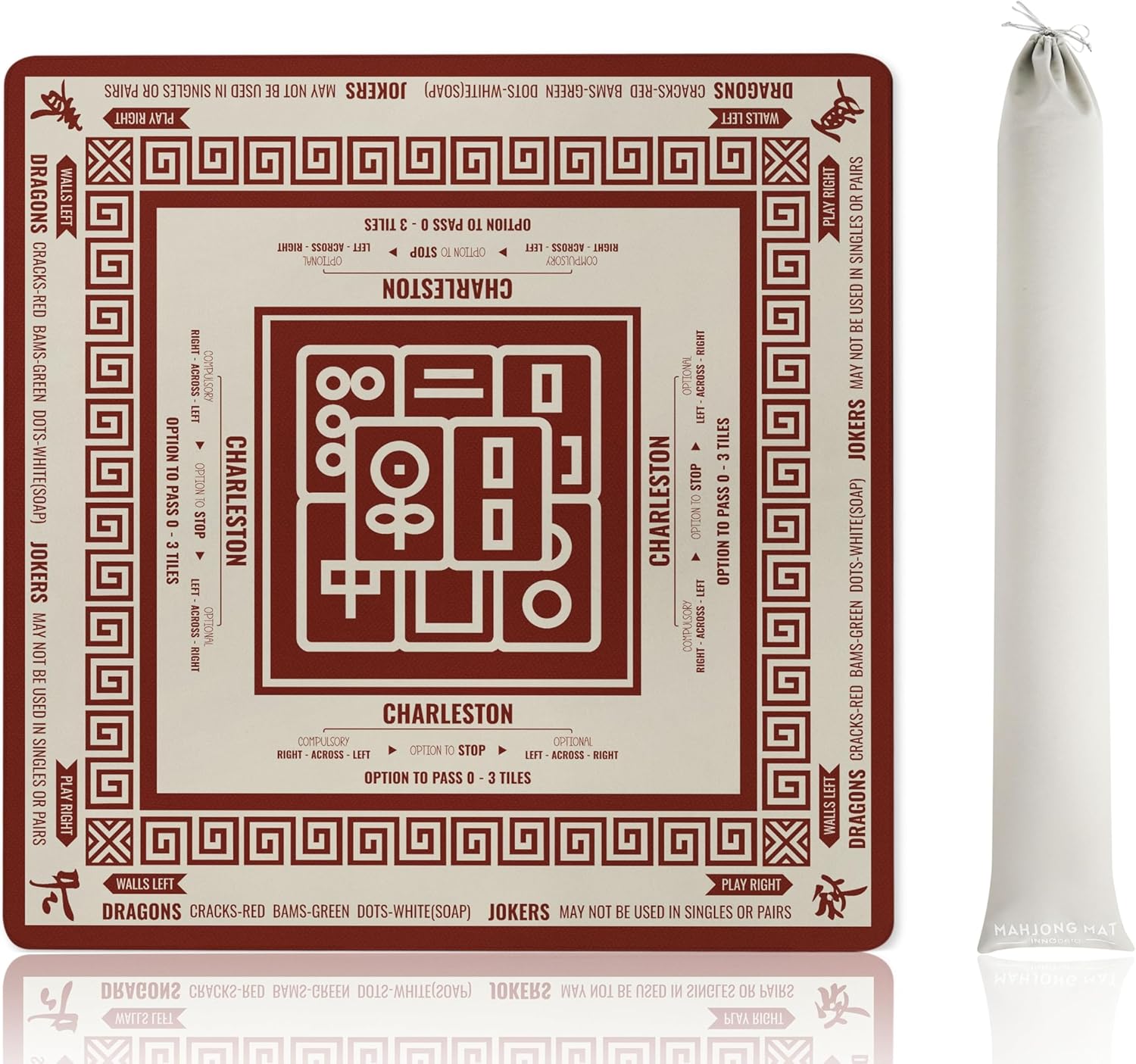 Mahjong Mat Non-Slip Noise Reduction Gaming Mat for Fun Play