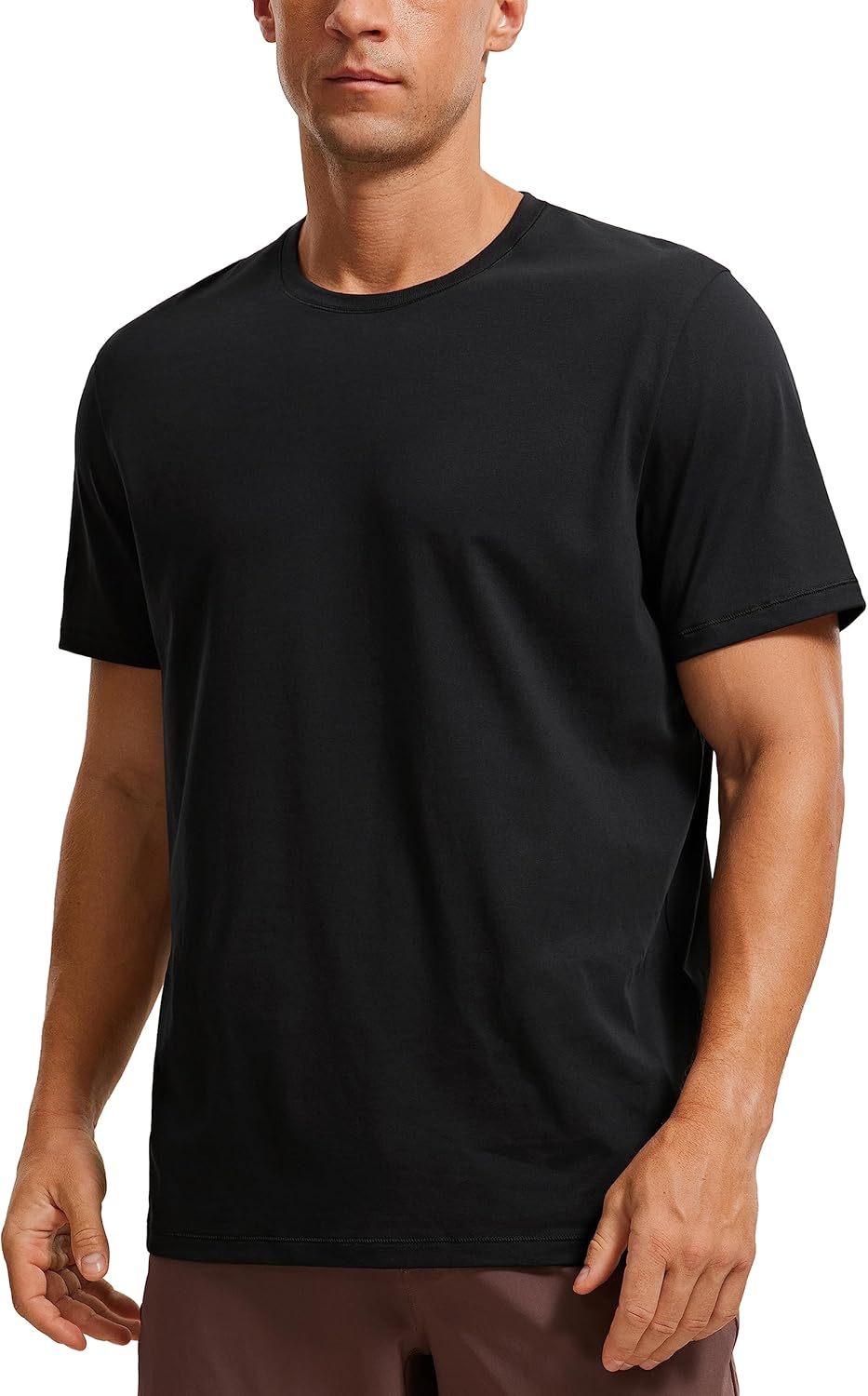 CRZ YOGA Soft Cotton Tee for Casual Workouts