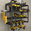 YYR 4 Layer Power Tool Organizer Wall Mount - Compact Garage Rack