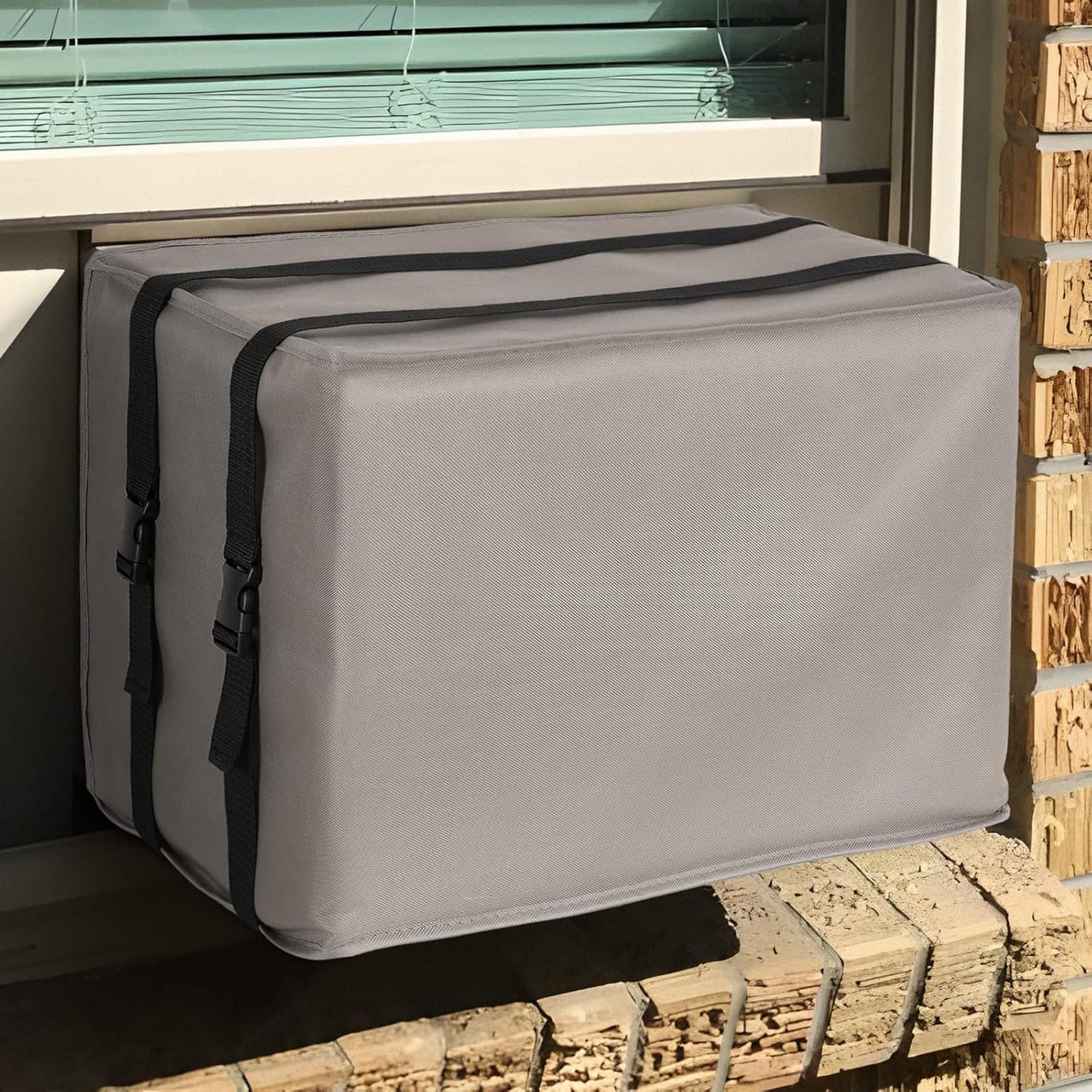 BOLTLINK Grey Window AC Cover - Protects Outdoor Units!