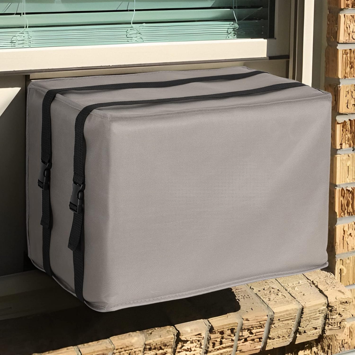 BOLTLINK Grey Window AC Cover - Protects Outdoor Units!