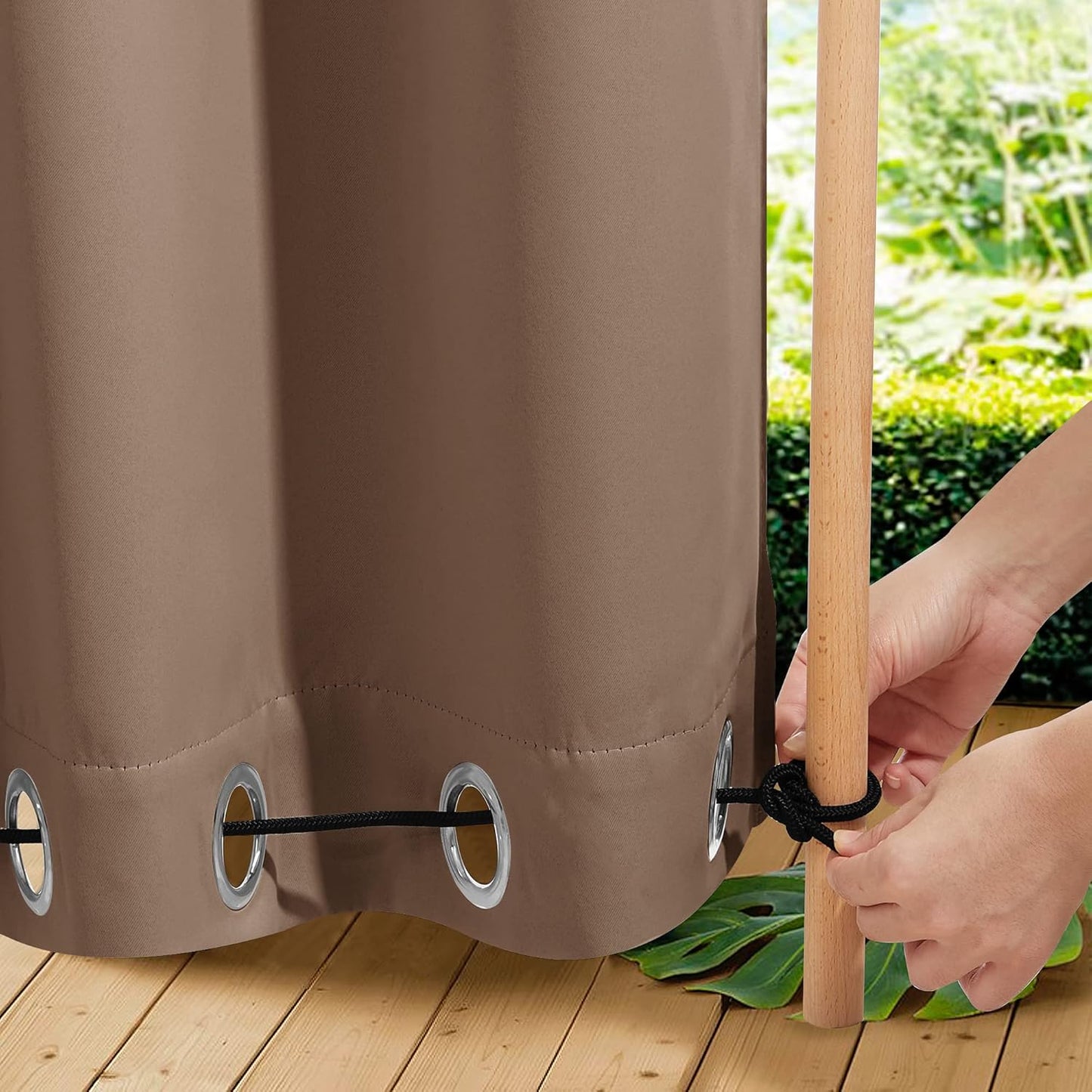 NICETOWN Weighted Blackout Curtains for Outdoor Privacy & Style