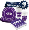 TCU Horned Frogs Party Supplies 48 Piece University Set - Complete