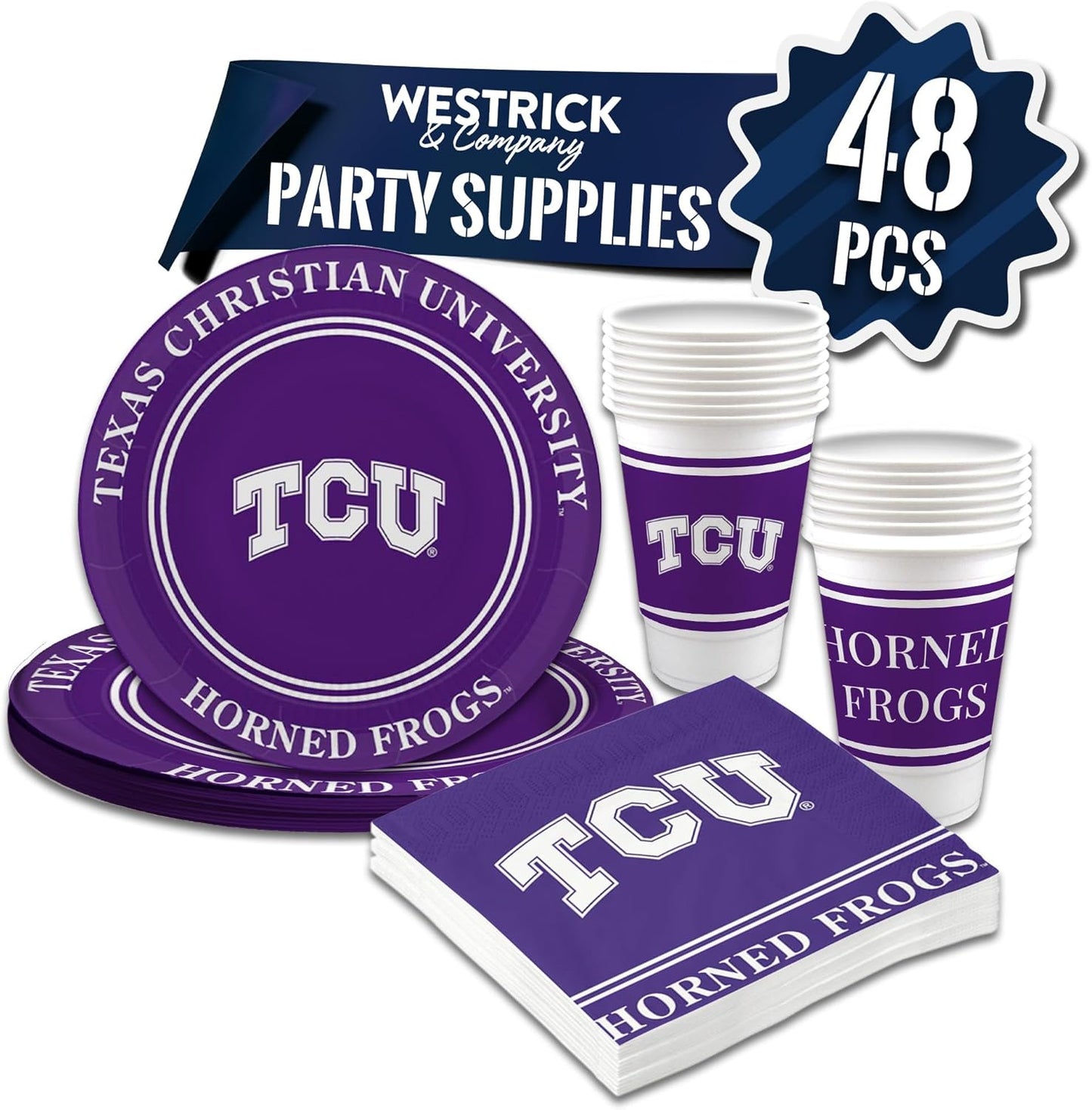 TCU Horned Frogs Party Supplies for Ultimate Game Day Fun