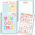 To Do List Notebook for Work Teal - Undated Daily Planner Portable