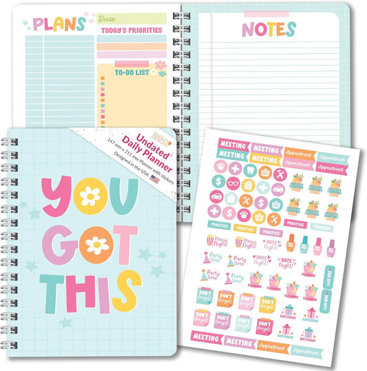 Compact Daily Planner: Boost Wellness & Productivity