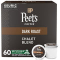 Peet's Chalet Blend Dark Roast K-Cup Pods 60 Count - Smooth, Bold