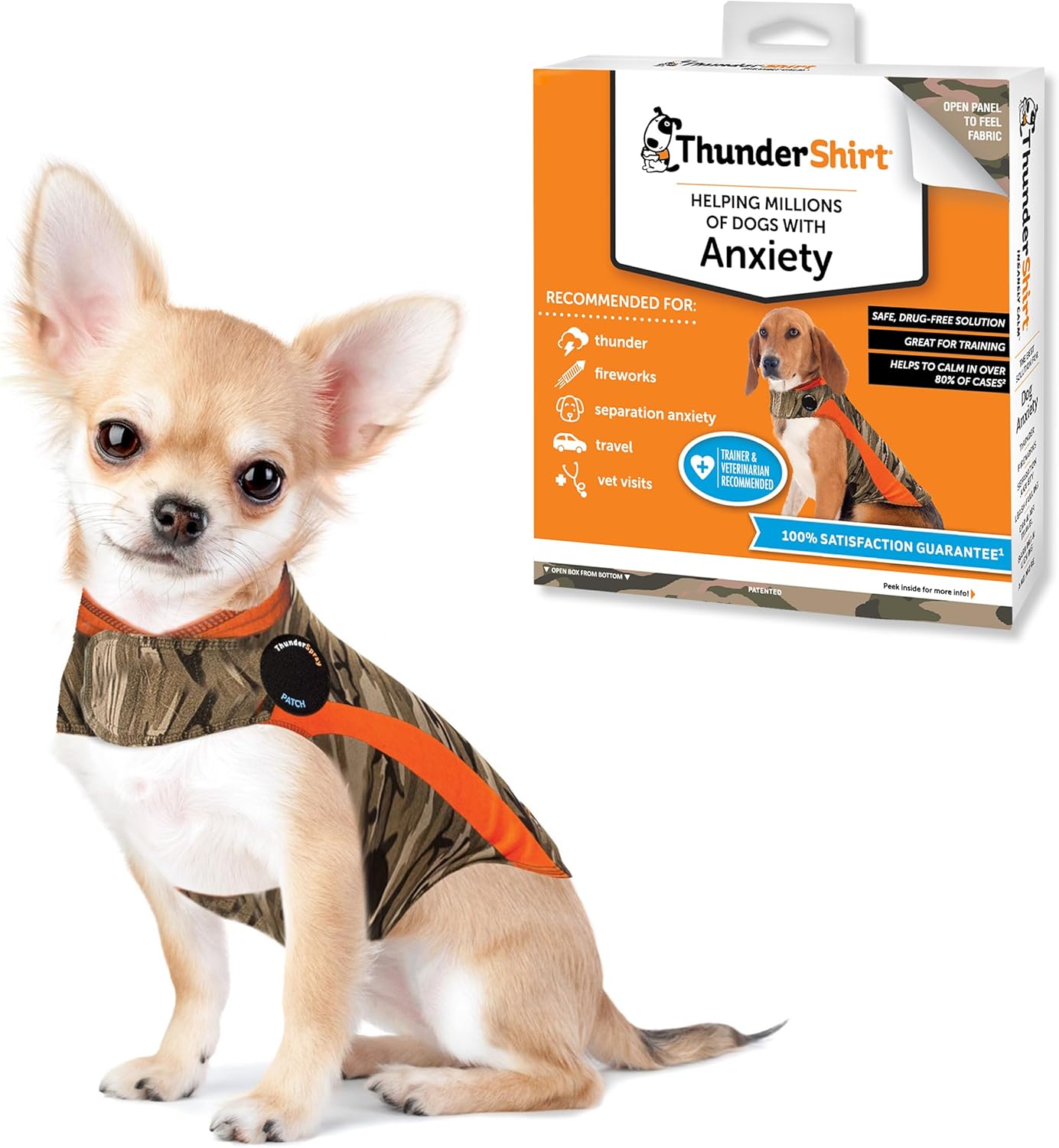 ThunderShirt for Dogs XX Small Camo Polo Calming Vest Review