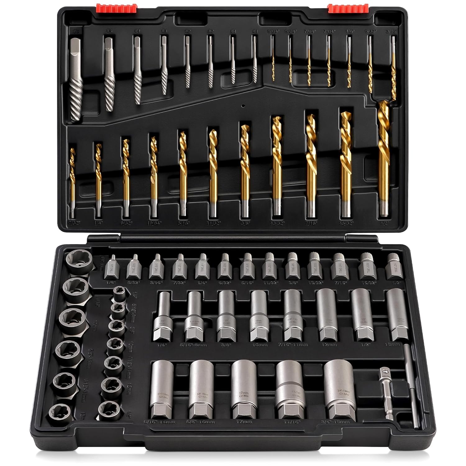Kolvoii Screw Extractor Set for Stripped Nuts and Bolts