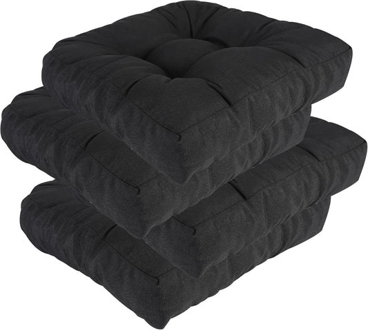 RACE LEAF Outdoor Chair Cushions 17x17 Inch 4 Pack for Comfort