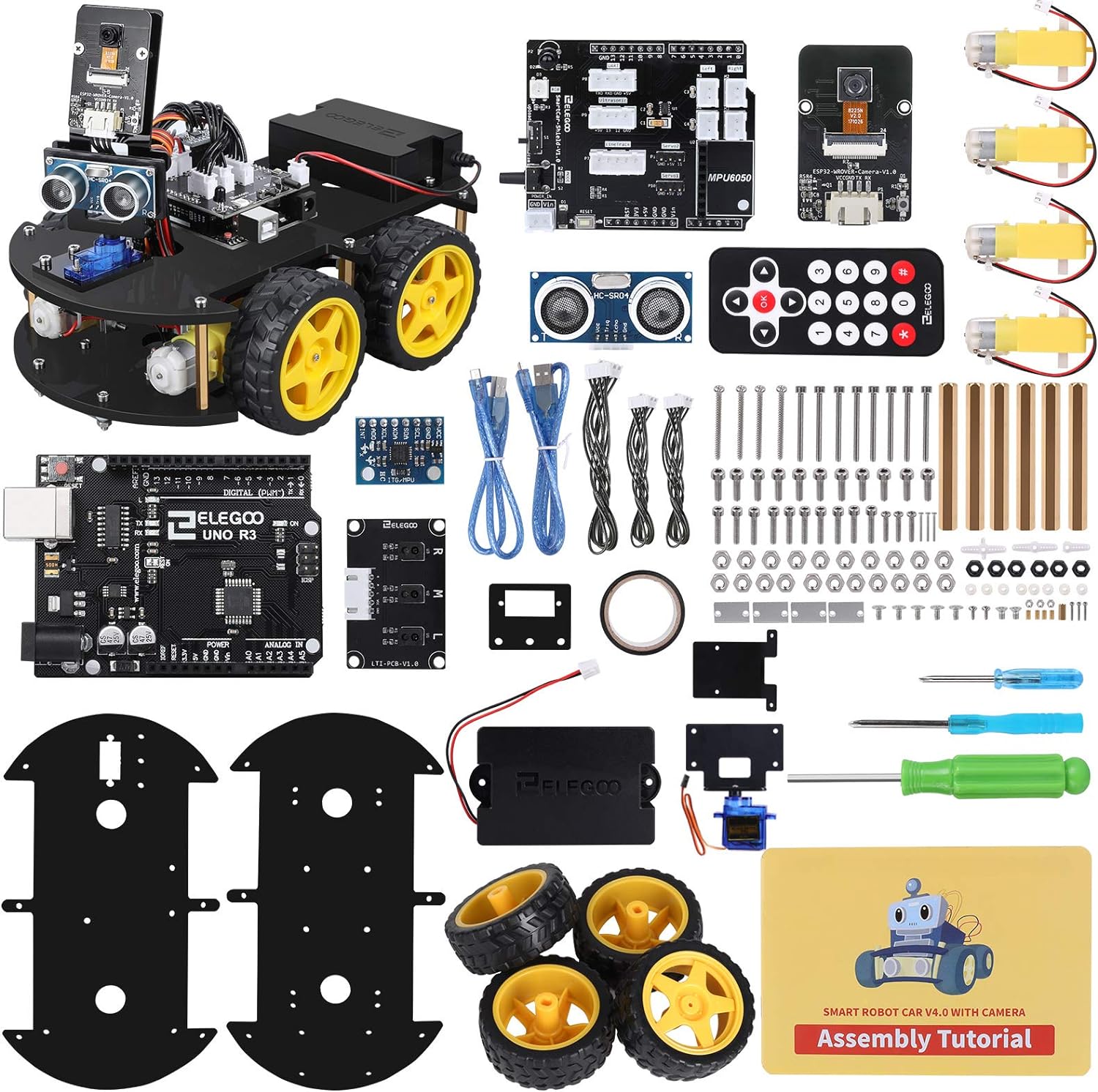 ELEGOO Smart Robot Car Kit V4 - STEM Coding Fun for Kids 8-16