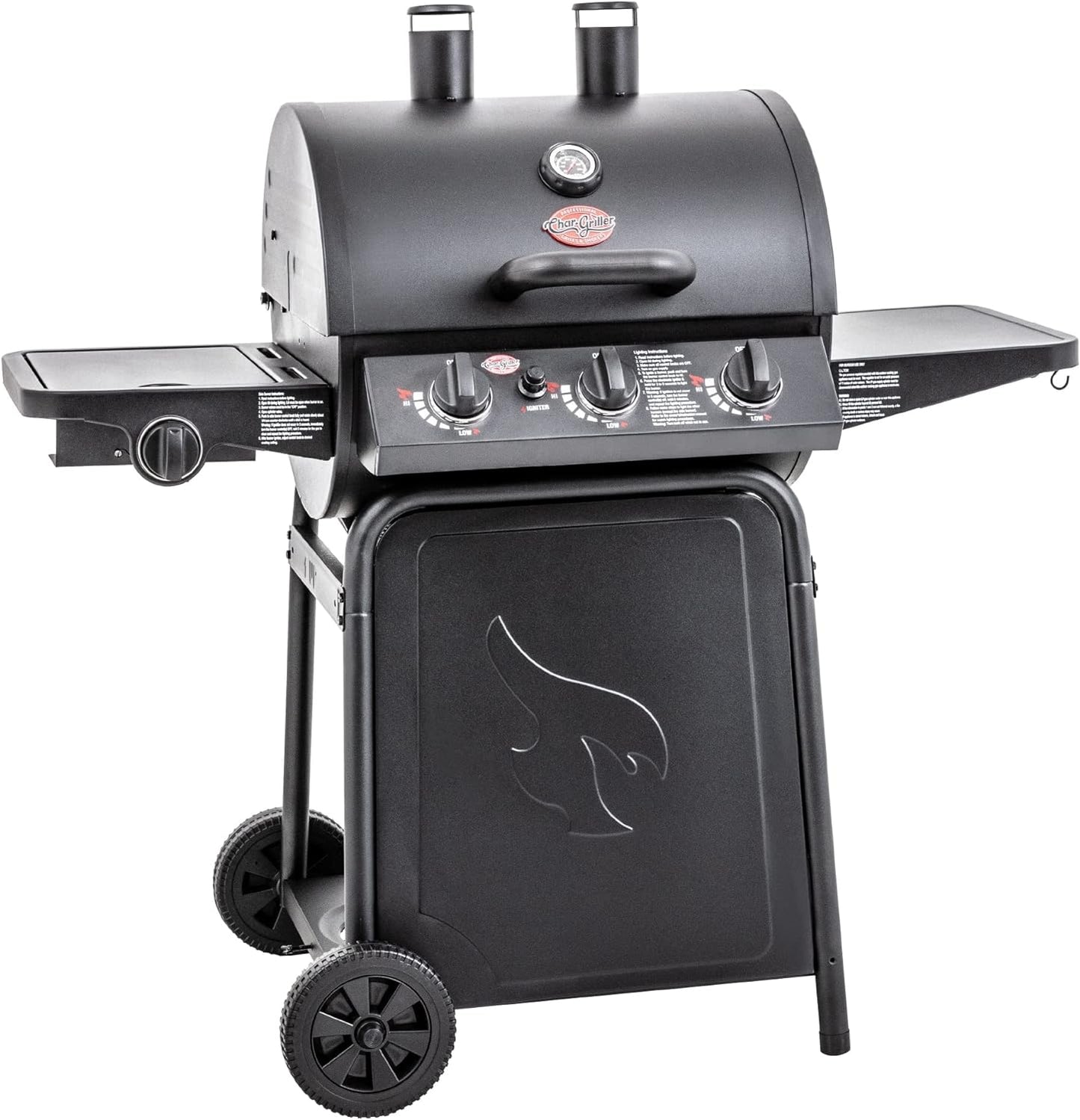 Char-Griller Grillin' Pro 3-Burner Gas Grill with 630 Sq in