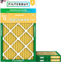 Filterbuy 20x30x1 Air Filter MERV 11 - Pet & Allergy Defense (3-Pack)