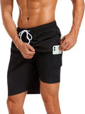 difficort Mens Swim Trunks with Compression Liner - Quick Dry Men's