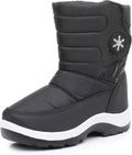 Toddler Girls Warm Snow Boots with Side Zipper - Cozy, Water-Resistant